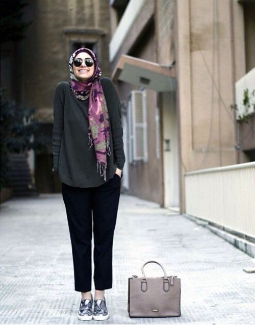 ستايلات كاجوال وسبورتي للمحجبات 37