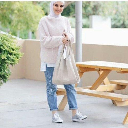 ستايلات كاجوال وسبورتي للمحجبات 41