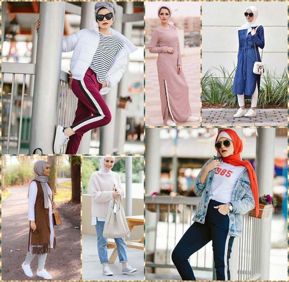 ستايلات كاجوال وسبورتي للمحجبات