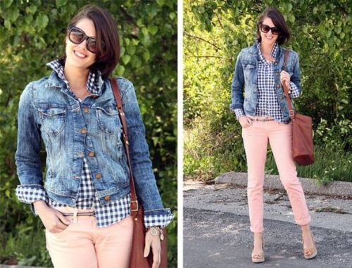 candy color jeans outfit