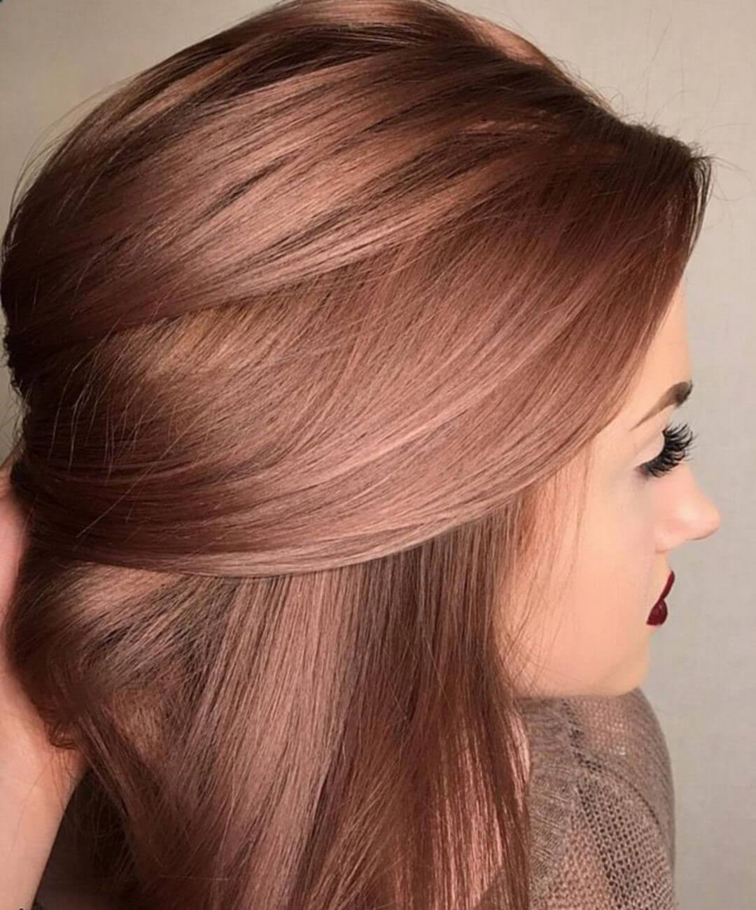 لون شعر ال rose brown 14