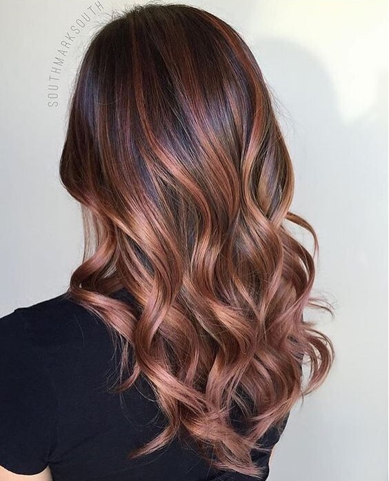 لون شعر ال rose brown 17