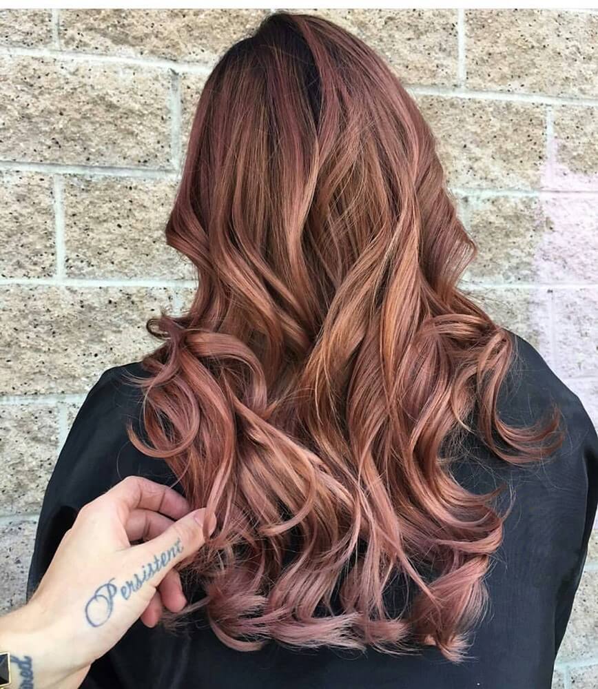 لون شعر ال Rose Brown
