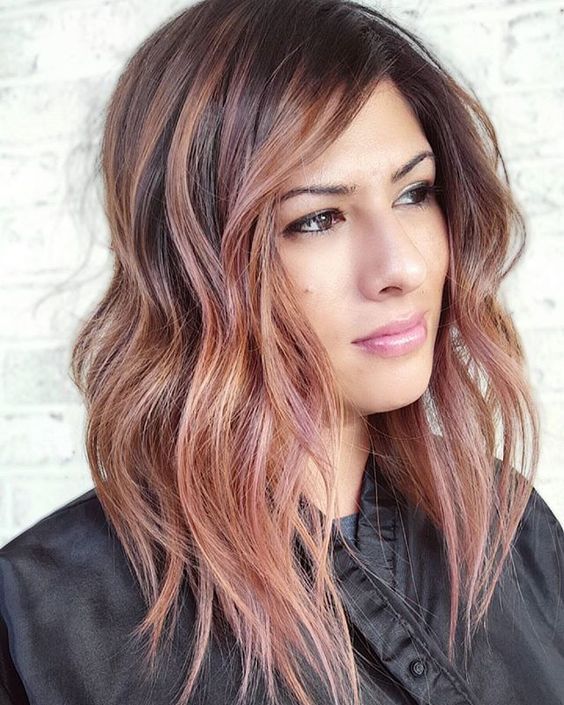 لون شعر ال rose brown 4