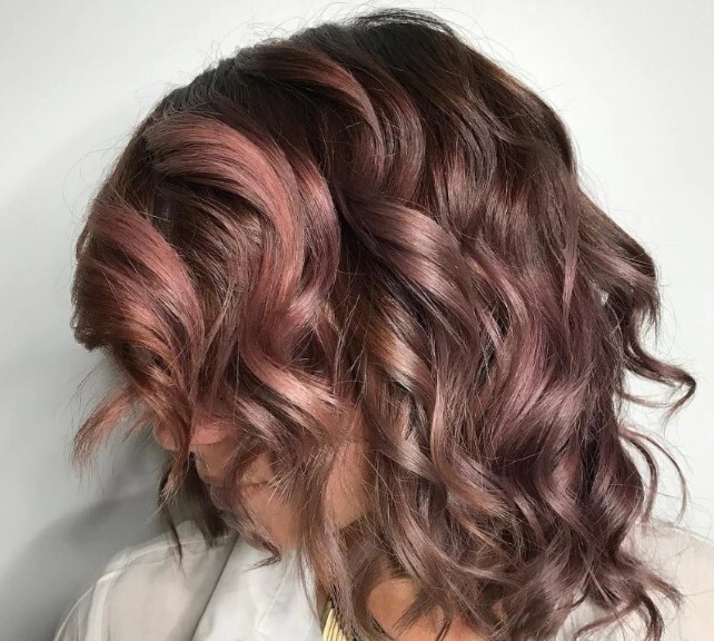 لون شعر ال rose brown 8 png