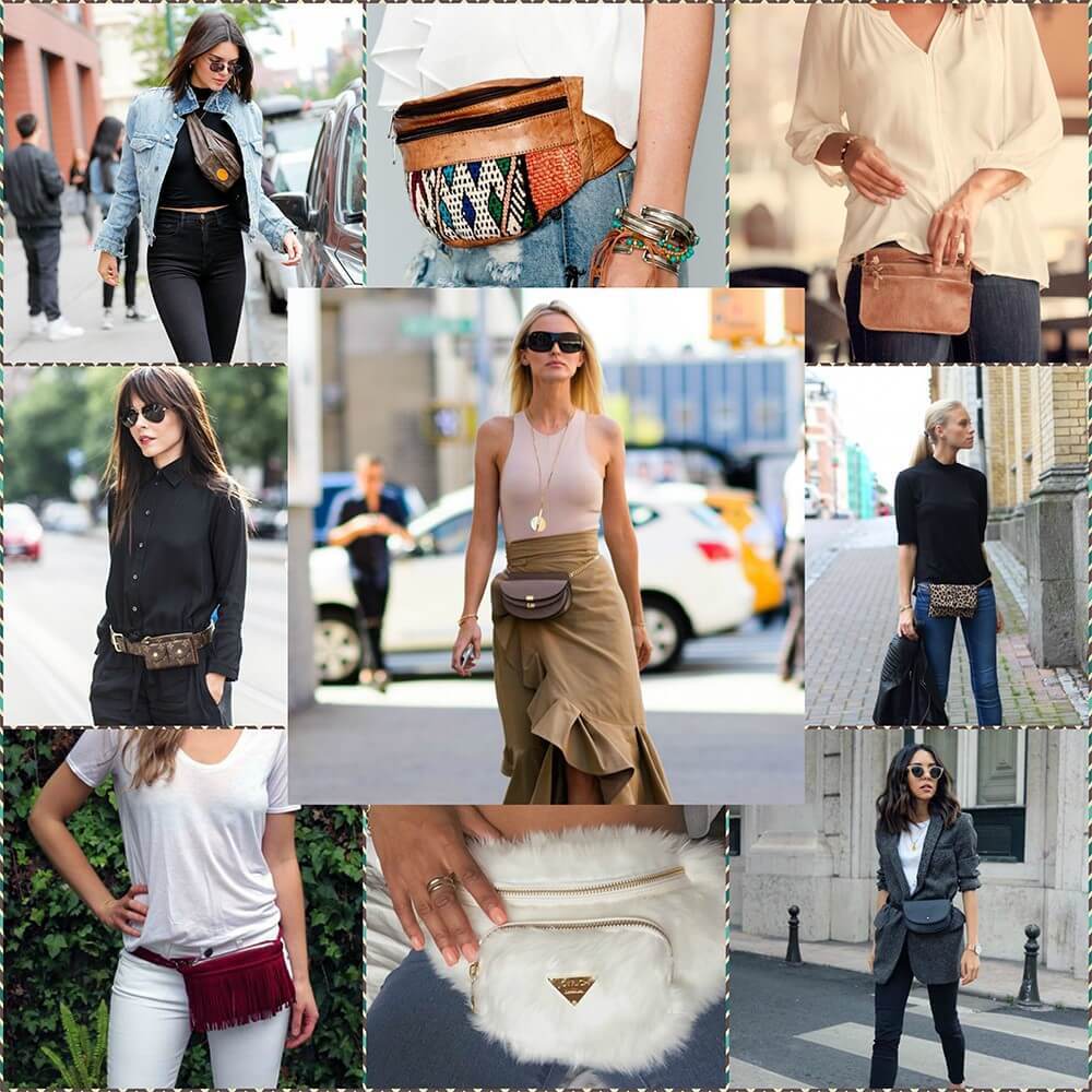 موضة شنطة الوسط ال fanny pack وازاي تنسقيها مع لبسك