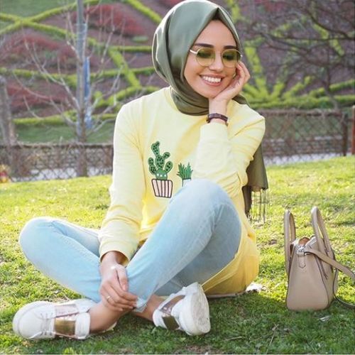 افكار street style للمحجبات لموسم الصيف 14