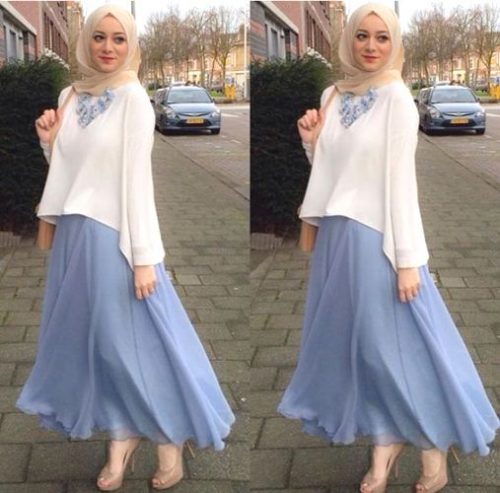 افكار street style للمحجبات لموسم الصيف 19
