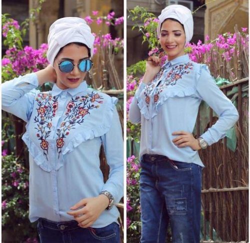 افكار street style للمحجبات لموسم الصيف 4