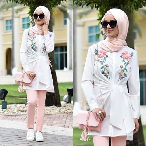 افكار street style للمحجبات لموسم الصيف 9