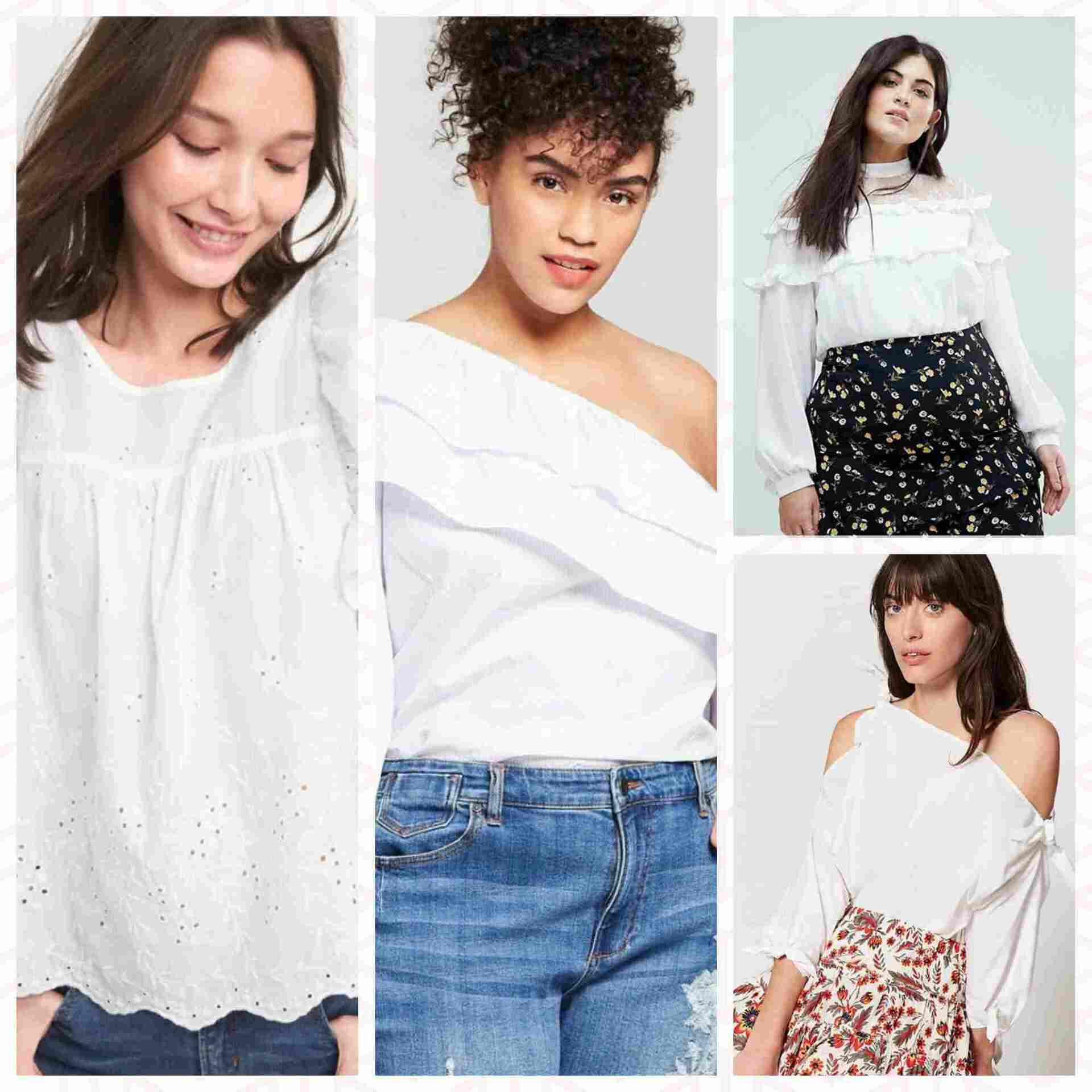 نصايح أفكار ازاى تلبسي البلوزة البيضاء white blouse في صيف 2018