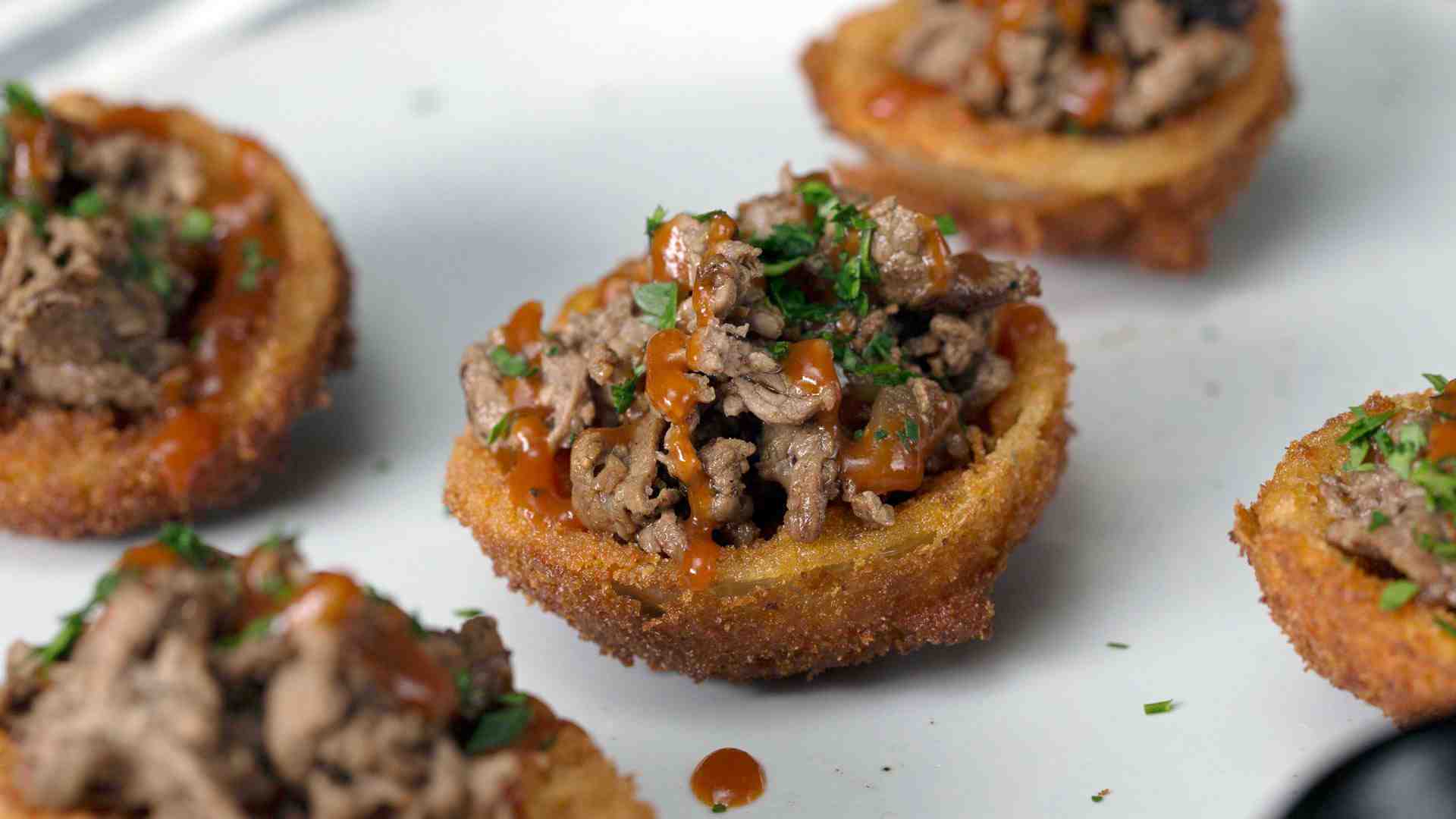 Onion Ring Steak Cups