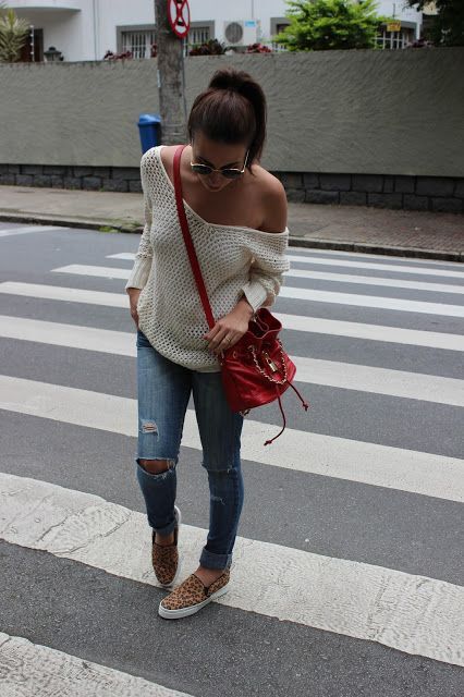 افكار ازاي تلبسي ال slip on سنيكرز 31