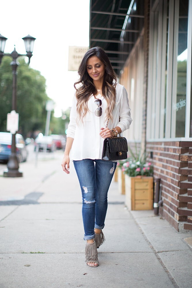 افكار للبس ال Fringe Sandals 16