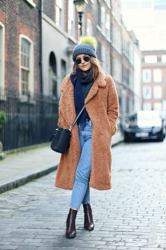 افكار ستايلات لتنسيق ال teddy bear coat 13