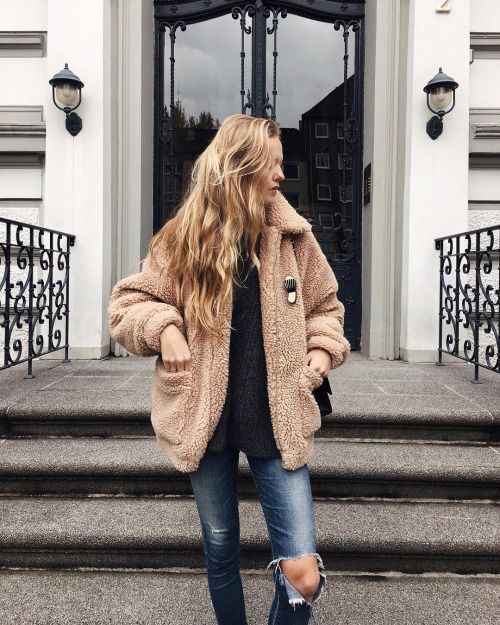 افكار ستايلات لتنسيق ال teddy bear coat 14