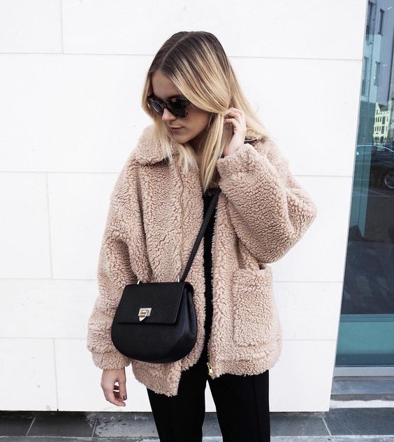 افكار ستايلات لتنسيق ال teddy bear coat 16