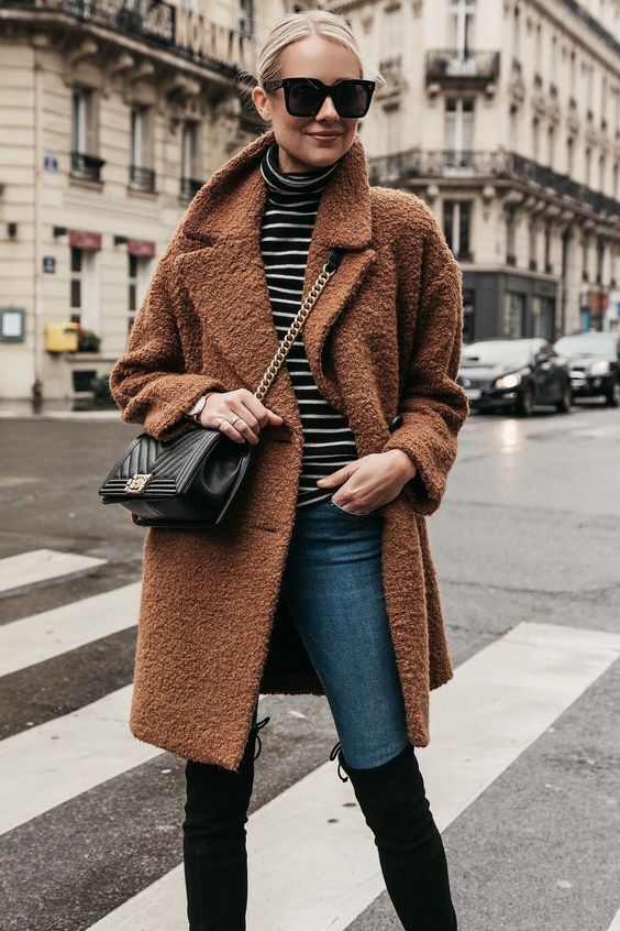 افكار ستايلات لتنسيق ال teddy bear coat 22
