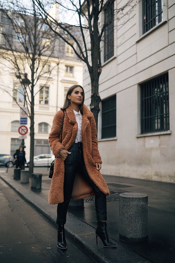 افكار ستايلات لتنسيق ال teddy bear coat 24
