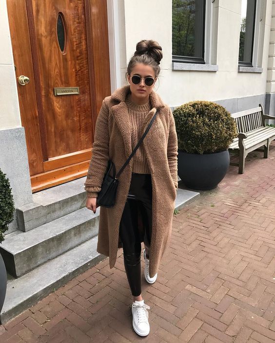 افكار ستايلات لتنسيق ال teddy bear coat 25