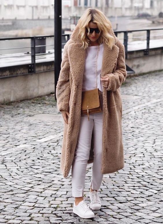 افكار ستايلات لتنسيق ال teddy bear coat 27