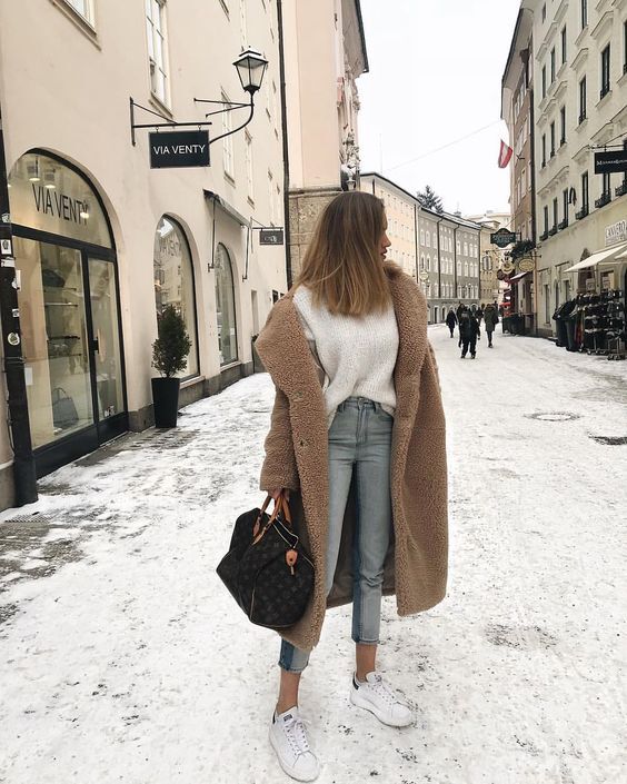 افكار ستايلات لتنسيق ال teddy bear coat 3