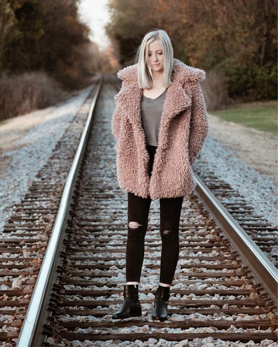 افكار ستايلات لتنسيق ال teddy bear coat 30