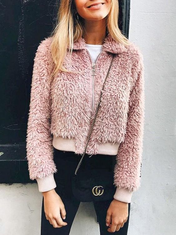 افكار ستايلات لتنسيق ال teddy bear coat 32