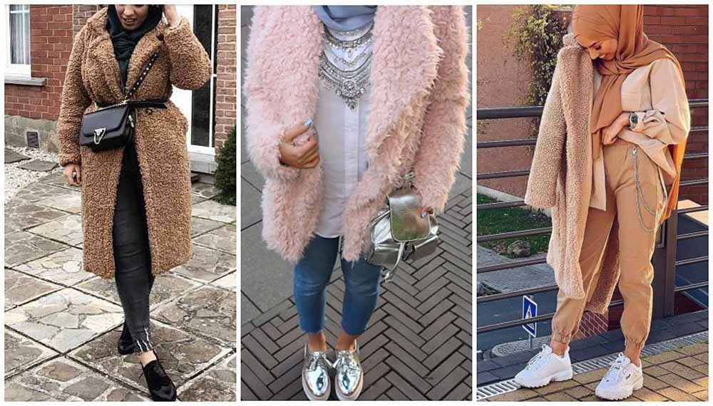 افكار ستايلات لتنسيق ال teddy bear coat 37 1