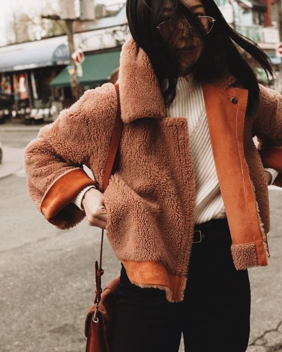 افكار ستايلات لتنسيق ال teddy bear coat 6