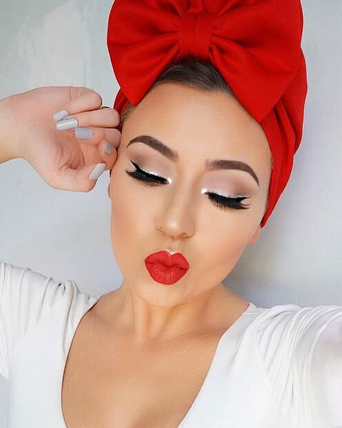افكار مكياج للكريسماس 10