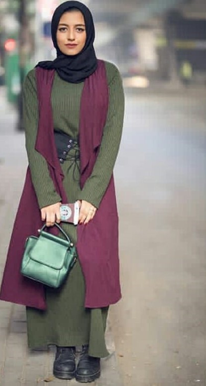 ستايلات لموضة المحجبات لموسم الشتا 18