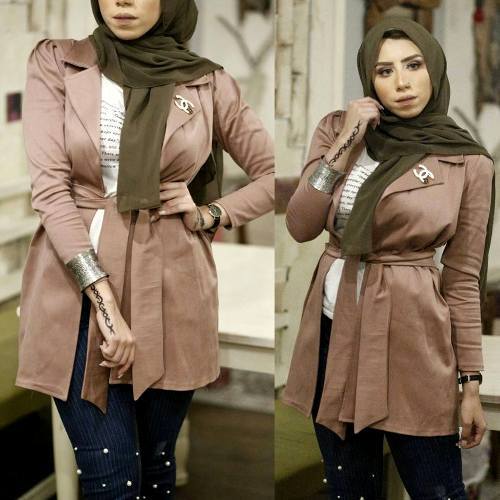 ستايلات لموضة المحجبات لموسم الشتا 22