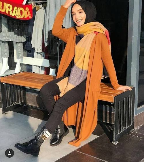 ستايلات لموضة المحجبات لموسم الشتا 24