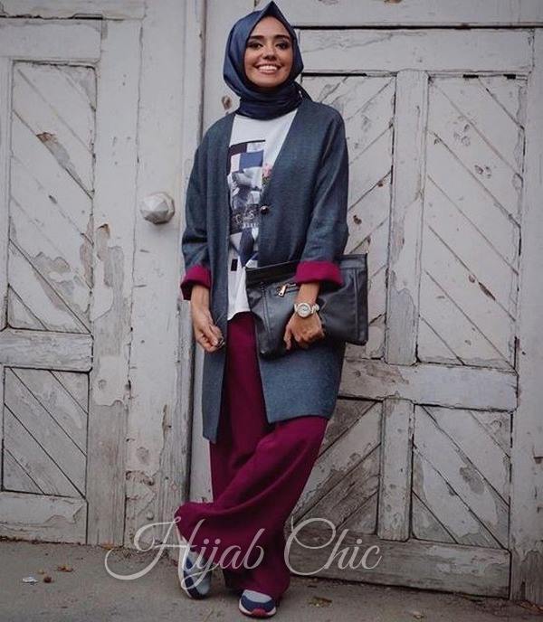 ستايلات لموضة المحجبات لموسم الشتا 34