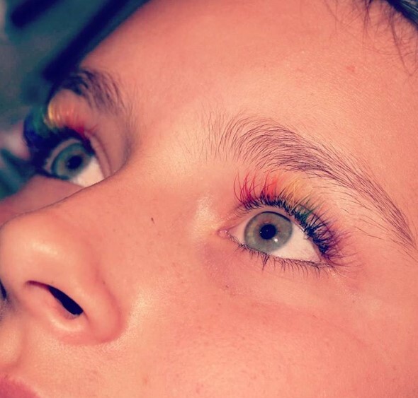 Rainbow Eyelashes 2