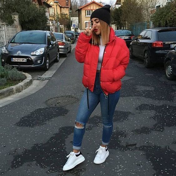 ازاي تلبسي ال puffer jackets 8