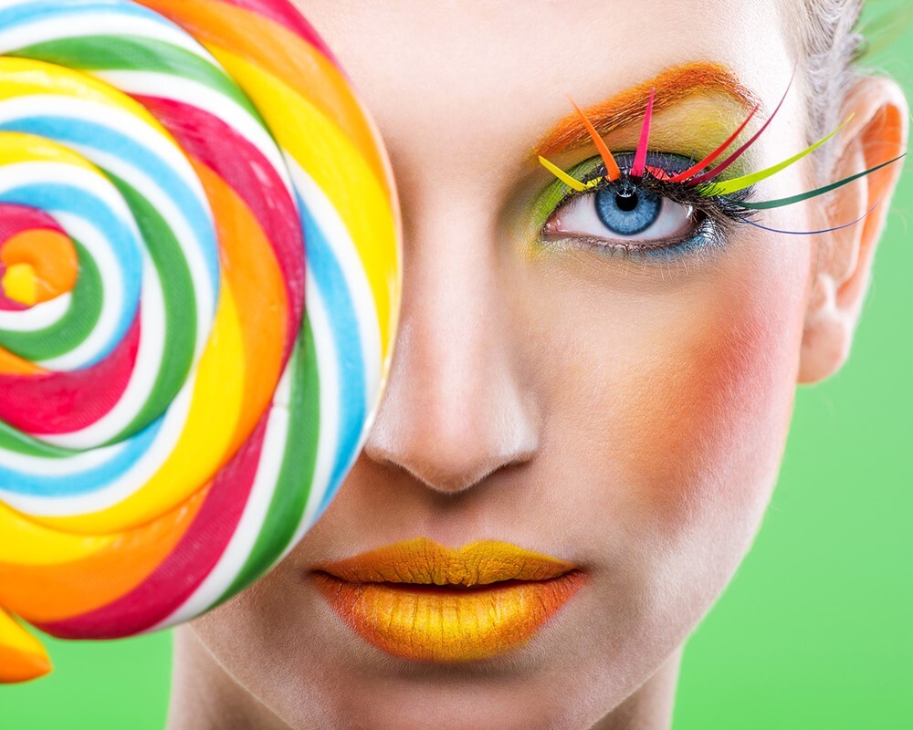 الرموش الرينبو Rainbow Eyelashes احدث موضة في المكياج