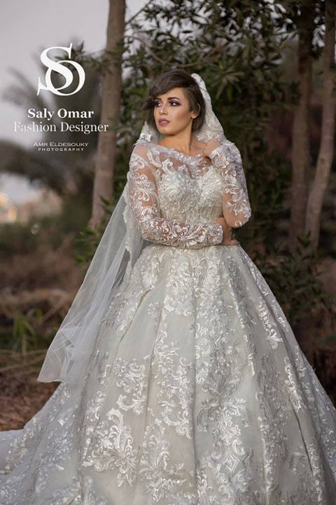فساتين زفاف للمصممة سالي عمر 13