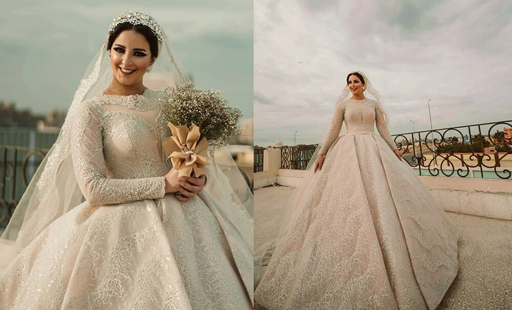 احدث مجموعة فساتين زفاف للمصممة سالي عمر