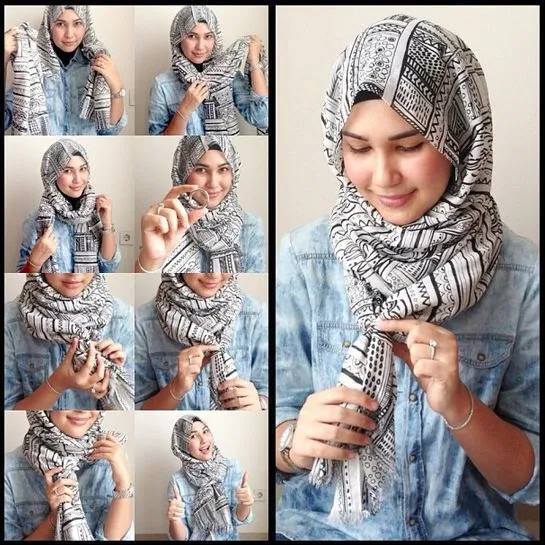 لفات حجاب من غير دبابيس 40