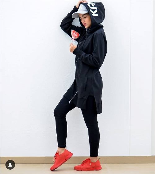 black training suit hijab
