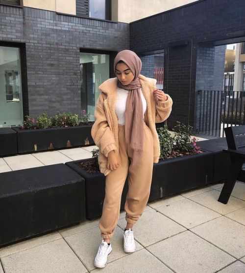 camel suit hijab