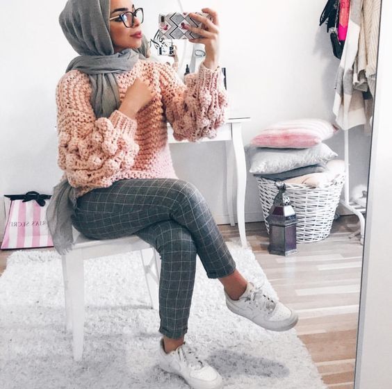 ستايلات قبل الربيع للمحجبات 38