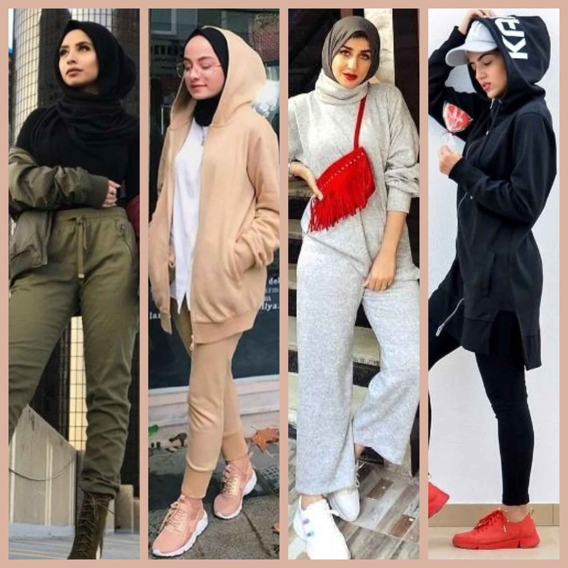 ستايلات ملابس رياضية للمحجبات من موضة الـ SWEAT SUITS 2019