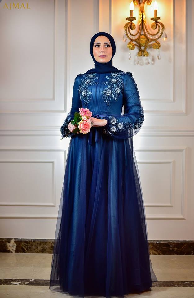 فساتين سوارية للمحجبات 5