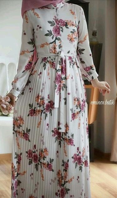 floral dresses للمحجبات 19