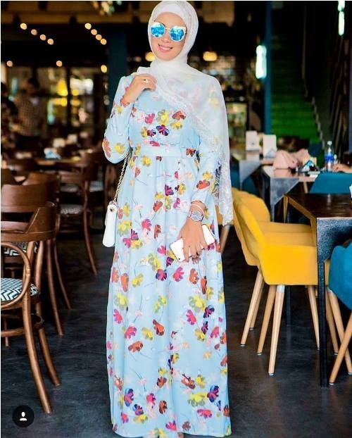 floral dresses للمحجبات 31