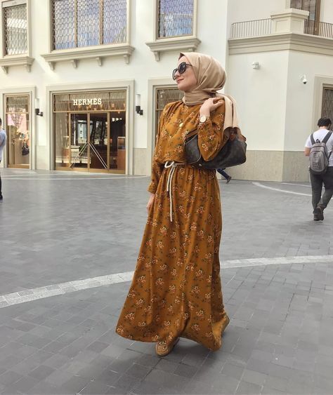 floral dresses للمحجبات 35