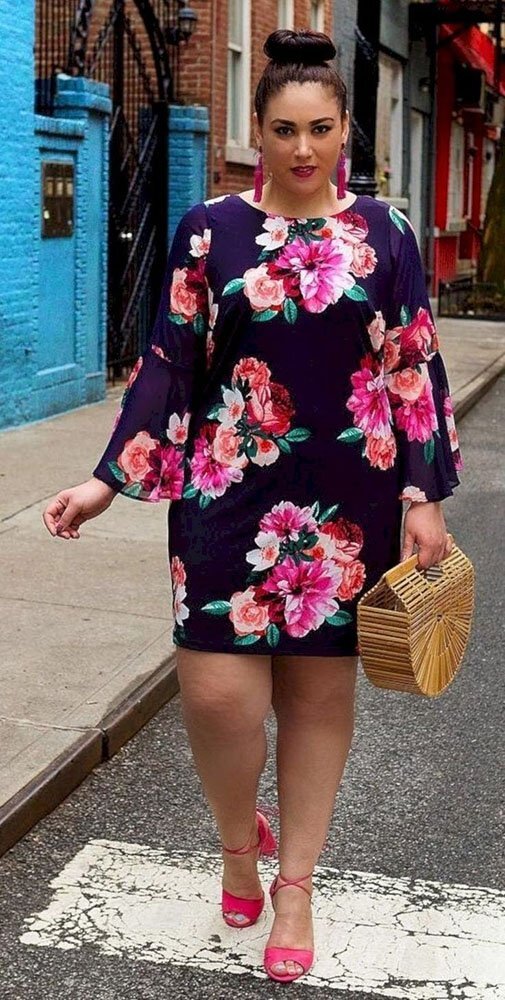 افكار لوك plus size للصيف 14